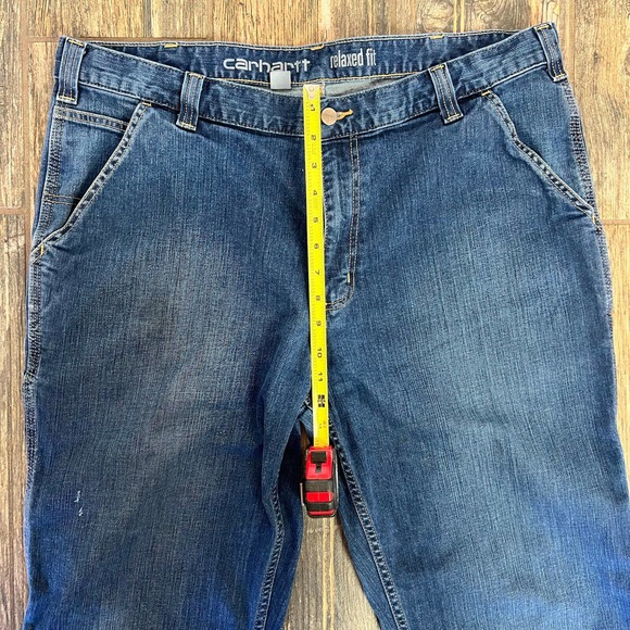 Carhartt Relaxed Fit Jeans, Medium Wash, Wide Leg Men Size 40X32 Bu - Picture 4 of 7